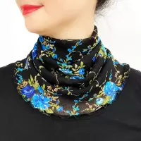 QC001 (40cm) 围脖女套头脖套春夏防晒护颈椎加长升级版网眼假领子围巾小丝巾女