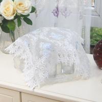 欧根纱265兰 45*45(首图小茶盘盖巾) 茶具茶盘盖布蕾丝小方巾家用厨房小电器客厅玻璃杯果盘防尘遮盖布