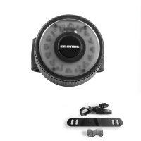 黑色尾灯 德国EROADE自行车尾灯USB充电夜间山地车夜骑闪烁灯骑行装备配件