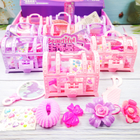 藏宝箱头饰宝盒(颜色随机可备注)单只 公主饰品盒头饰化妆梦幻藏宝箱过家家小女孩子1-3-6周岁儿童玩具