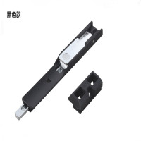 黑色 隔热断桥铝合金门窗用插销门闩欧标型材20槽上下天地暗插销门插销