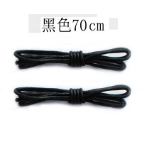 黑色70cm 黑色60-80cm细鞋带皮鞋带商务圆形长邦防水白圆头男女打蜡正装