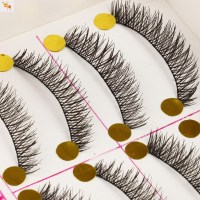 自然裸眼睫毛盒假浓密睫毛一手工XSR13交叉短款棉线妆台湾梗