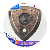 开孔18-46 门厚45-75mm 无电池 。锌合金小孔有线防盗门金属一体门铃 二合一家用猫眼门镜 管径16