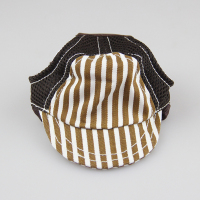 咖啡色B0107 条纹★★ S适合脖围29-36cm 宠物棒球帽防晒G字条纹户外遮阳帽狗帽子金毛比熊泰迪太阳帽配饰