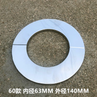 60MM不锈钢管道装饰圈 美化墙孔 家用燃气热水器室外排气管防风防雨管子帽热水器不锈钢风帽防灌风