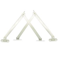 浅灰色 不锈钢二折撑杆 折叠拉杆 柜门支撑 家具拉杆床头柜拉杆活动支撑