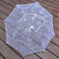 白 半穿 30cm 儿童迷你小伞室内装饰伞蕾丝伞透明伞玩具小伞影楼摄影道具拍照伞