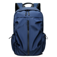 蓝色 19寸 双肩包笔记本电脑包大容量背包牛津纺休闲书包