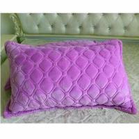 梦幻紫48*74水晶绒枕套一只装 27cmx45cm 夹棉加厚水晶绒保暖绒面枕套法兰绒短毛绒一只装秋冬枕头套一对装