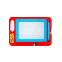 [小号红色]带画笔[单色精美画 板] 宝宝彩色磁性画板儿童大号画画板涂鸦板磁力写字板画板早教玩具