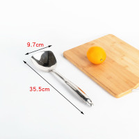 家用推荐 全钢锅铲 可挂墙 不锈钢炒勺厨师勺手勺马勺长柄大炒勺子锅铲大汤勺6两8两炒菜勺子