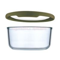 750ML-6636 高硼硅耐热玻璃保鲜盒玻璃碗带盖耐高温玻璃饭盒微波炉烤箱用