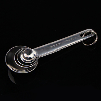 不锈钢量勺四件套 不锈钢量勺四件套装 厨房烘焙小工具 调味勺刻度量杯 咖啡勺量匙