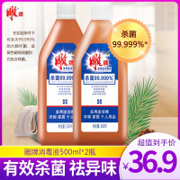 雕牌消毒液500ml*2瓶 室内室外家用衣物杀菌除菌清香祛味消毒水