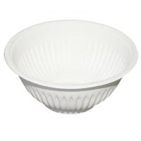 白色 玉米淀粉碗 家用一次性碗加厚可降解玉米淀粉环保碗烧烤餐具一次性盘碗100只