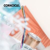 彩色吸管 corkcicle 酷革不锈钢多色吸管可循环使用非一次性粗金属弯头饮管