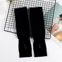 拇子黑色 均码 夏季冰防晒男士袖套女防晒护臂手臂套袖冰丝假袖子手套薄款开车