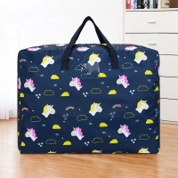 深蓝小马/双层 小号:50x20x40cm[可装幼儿园夏季3件套/夏被4斤] 幼儿园被褥收纳袋大容量被子棉被衣服行李打包
