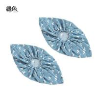 绿色 适用35-42码-405 均码 鞋套布料可洗带底发型师防碎发鞋套鞋套机专用反复用室内家用加厚