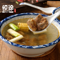 9英寸青枝玉蔓汤古1个装 中国风9寸10英寸2个装青花瓷斗笠吃面大碗面碗汤盆汤碗瓷家用大号