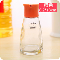 橙色170ml 酱油瓶醋瓶油瓶套装家用玻璃油壶厨房带盖大容量防漏油调味料瓶