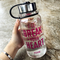 BR带茶隔1000ML单杯 ins大容量杯子手提盖水杯耐热玻璃杯水杯便携水瓶创意过滤防漏杯