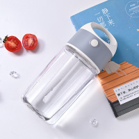 浅灰色 电动搅拌杯代餐蛋白粉专用摇杯奶茶奶昔杯女健身tritan摇摇杯小号