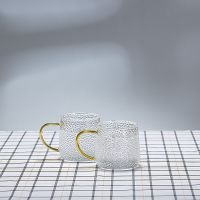 2个贵妃杯 加厚耐高温玻璃锤纹凉水壶耐热防爆大容量多用水壶果汁壶水杯套装