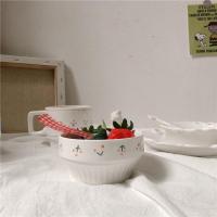 樱桃(锥形碗) ins风樱桃马克杯水杯盘子碗套装可爱小女心燕麦杯