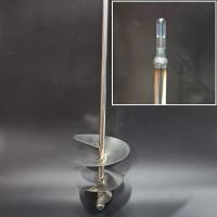 白钢拌灰杆(电锤用的) 不锈钢拌灰杆水泥沙子搅拌杆打灰杆不锈钢干湿两用混凝土搅拌杆