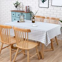 pvc黑白格子(防水防油款) 45*45(适用于床头柜) 桌布布艺防水防烫防油免洗PVC仿棉麻少女心ins格子茶几桌垫餐