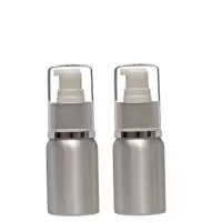 2个30ml 铝制乳液分装瓶按压式乳液瓶迷你便携遮光小瓶子空瓶化妆精华水瓶