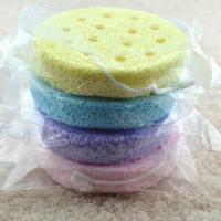 2片试用颜色随机 2/4片柔软高弹大孔洁面扑洗脸扑洁面海绵加厚带挂绳宝宝洗澡棉