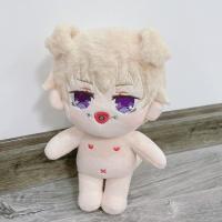 狗卷棘裸娃 咒术回战周边狗卷棘20cm换衣棉花娃兽耳猫爪属性娃二次元毛绒公仔