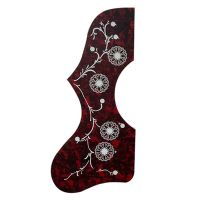 吉普森缺角白花L-5 均码 乐器配件Epihone/吉普森/吉他锋鸟大花鸟个性防刮花护贴吉他护板