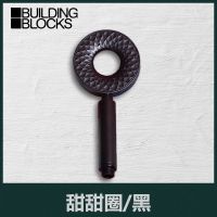 甜甜圈/黑 家用洗澡淋浴器手持增压花洒喷头软管小蛮腰浴室套装活动款浴室免