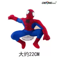 红色小号款蜘蛛侠 汽车外饰品车顶玩偶装饰车上蜘蛛侠摆件车载公仔汽车尾部装饰用品