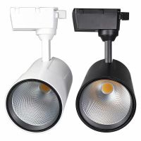 暖光[3000K] 24W精品款白壳 靓星LED导轨灯轨道商用珠宝服装店铺射灯全铝节能背景墙超亮聚光