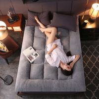 灰色-加厚10 90*200cm 加厚羊羔绒床垫保暖床褥子榻榻米1.5米2m学生宿舍单单人双人床垫