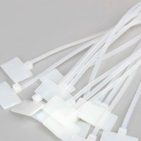 3*100 宽度2.5 250条装 国标标牌尼龙扎带网线记号吊牌扎带电缆线标牌标签理线带卡扣强力