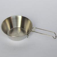 12cm(一只装) 不锈钢304户外碗 雪拉碗野营野餐野炊折叠碗登山餐具便携式碗轻便