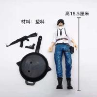 塑料吃鸡男 和平吃鸡手办公仔精英人物模型摆件玩偶火箭少女七夕情人节礼物