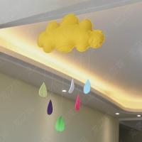 黄色云朵一个 月亮云朵星星挂饰六一儿童节装饰儿童帐篷配饰幼儿园走廊空中吊饰