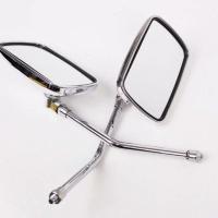 小黑方镜左一只 三轮车配件宗申福田隆鑫三轮车摩托反光镜电动车倒车反光镜倒车镜