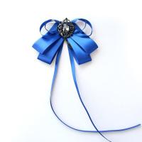 蓝色 复古风领花衣服领部配饰品 男女通用款蝴蝶结 演出主持人衬衫领结