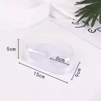 2格白色单盒子 20个 雪媚娘盒子2/4粒装泡芙肉松小贝烘焙西点甜品ins吸塑蛋黄酥包装盒
