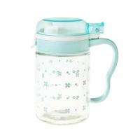 小号-400毫升-蓝色 振兴印花玻璃油壶防漏油瓶厨房油壶调味瓶玻璃装酱油瓶醋瓶