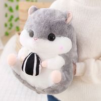 灰色公仔40厘米 仓鼠公仔(送瓜子) 可爱仓鼠抱枕寒冬暖手毯子办公室午休三合一男女朋友闺蜜生日礼物