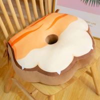 橘色手背 40*46*9cm 可爱猫爪加厚坐垫四季通用超软久坐不累驾驶室办公室椅子车用靠垫